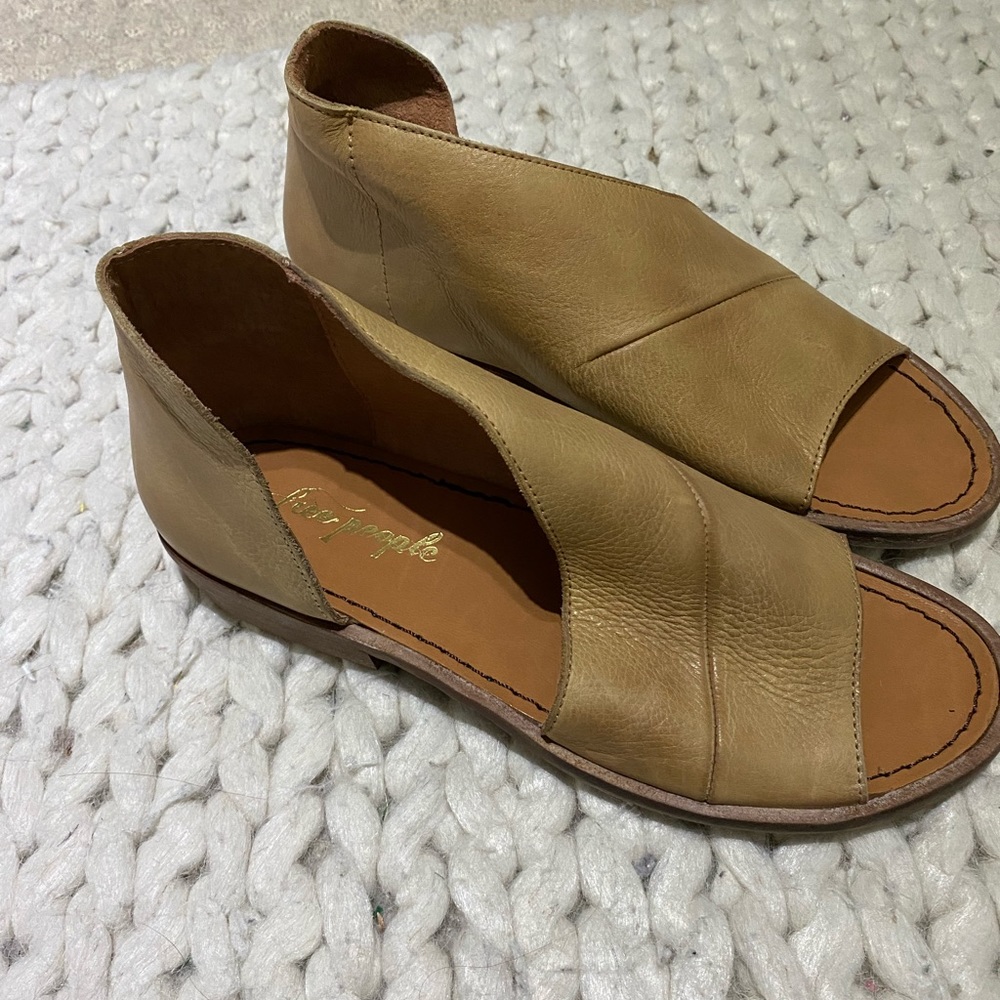 Free people leather slip on